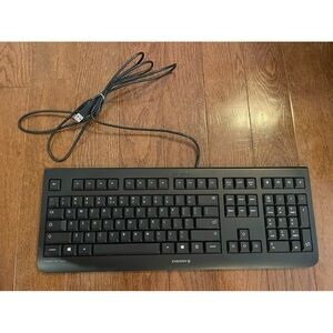 Cherry Stream Black Keyboard - Great Condition! Gently Used $35+